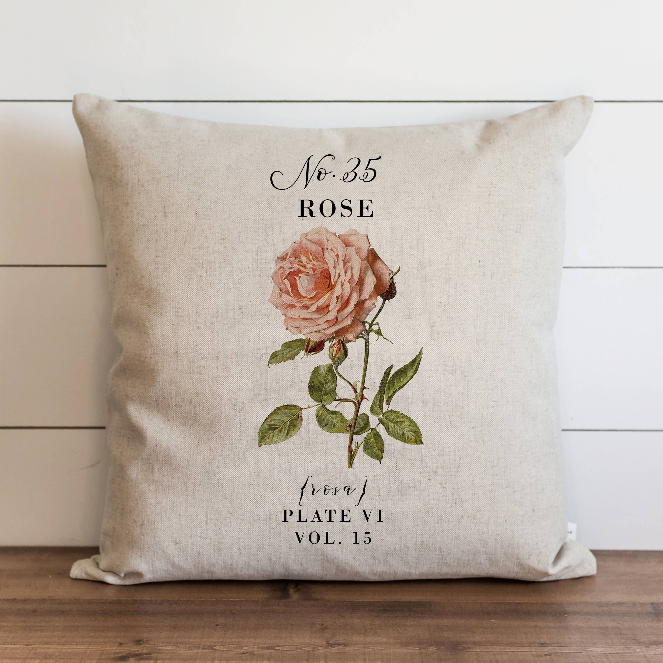 Decorative Vintage Print Throw Pillow