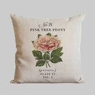 Pink Peony Pillow Cover